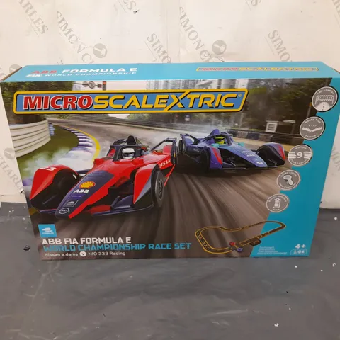 BOXED MICROSCALEXTRIC ABB FIA FORMULA E WORLD CHAMPIONSHIP RACE SET 