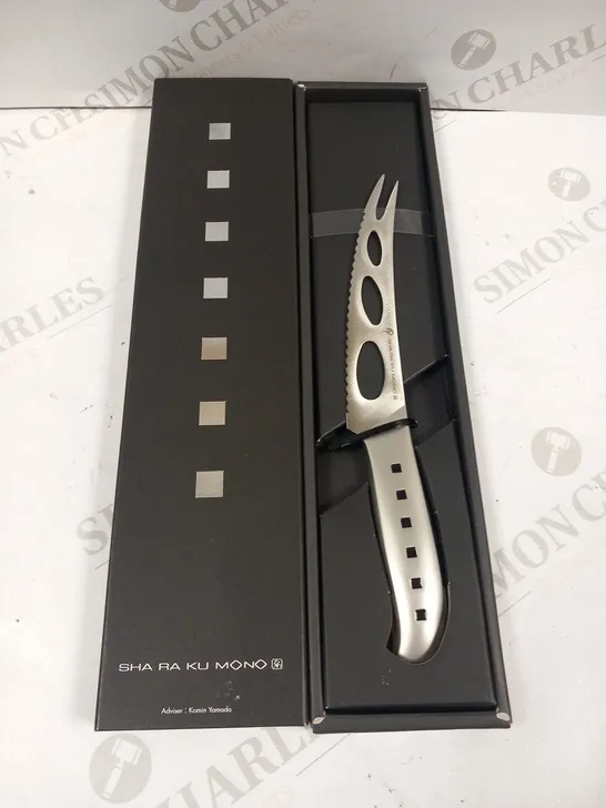 BOXED SHA RA KU MONO MOLYBDENUM VANADIUM STEEL 18-8 STAINESS STEEL FJ-09 15CM CHEESE KNIFE