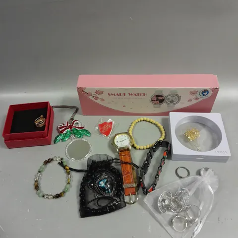 APPROXIMATELY 30 ASSORTED JEWELLERY PRODUCTS TO INCLUDE NECKLACES, EARRINGS, BRACELETS ETC	