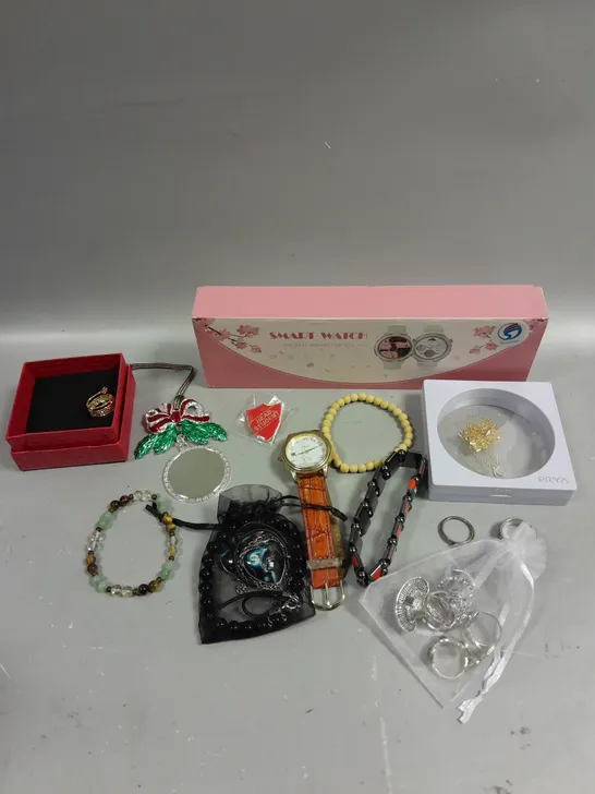 APPROXIMATELY 30 ASSORTED JEWELLERY PRODUCTS TO INCLUDE NECKLACES, EARRINGS, BRACELETS ETC	