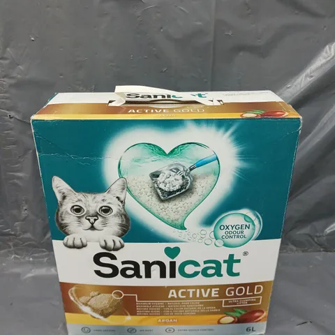 BOXED SANICAT ACTIVE GOLD LITTER (6L) - COLLECTION ONLY