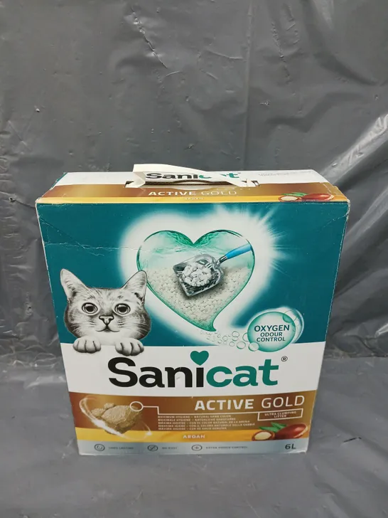 BOXED SANICAT ACTIVE GOLD LITTER (6L) - COLLECTION ONLY