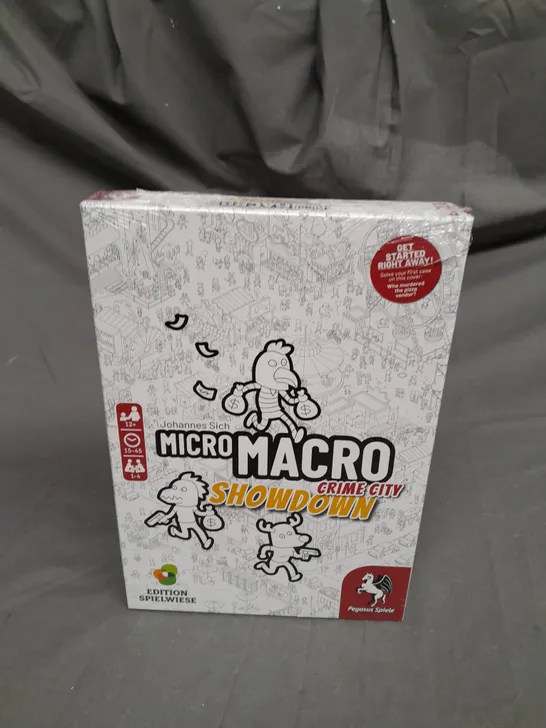 SEALED JOHANNES SICH MICRO MACRO CRIME CITY SHOWDOWN