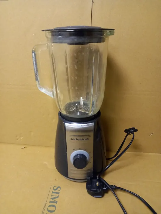 MORPHY RICHARDS TOTAL CONTROL GLASS TABLE BLENDER 