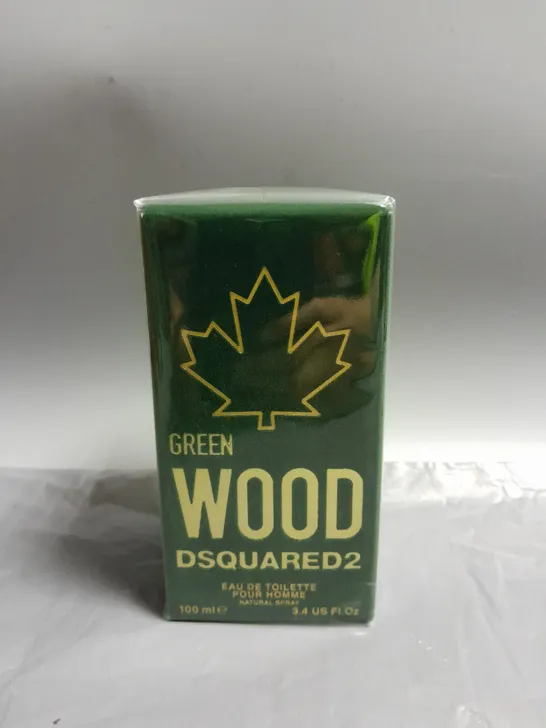 BOXED AND SEALED DSQUARED2 GREEN WOOD POUR HOMME EAU DE TOILETTE SPRAY 100ML