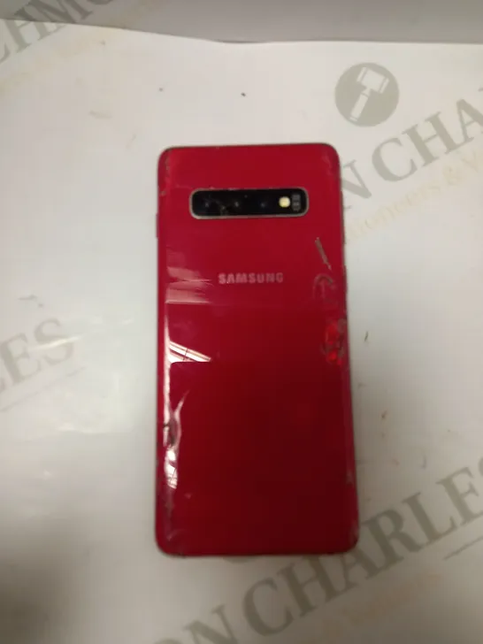 SAMSUNG GALAXY S10 MOBILE PHONE IN RED