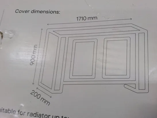 BOXED GOODHOME KENSINGTON RADIATOR COVER - WHITE