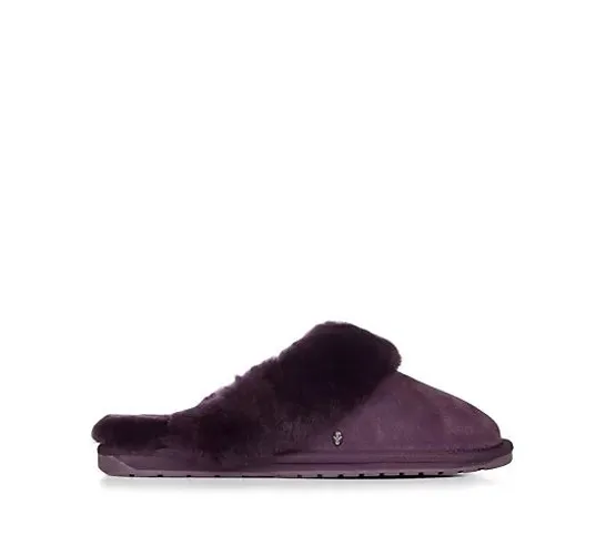 EMU NEST JOLIE SHEEPSKIN SLIPPERS IN PLUM SIZE 7