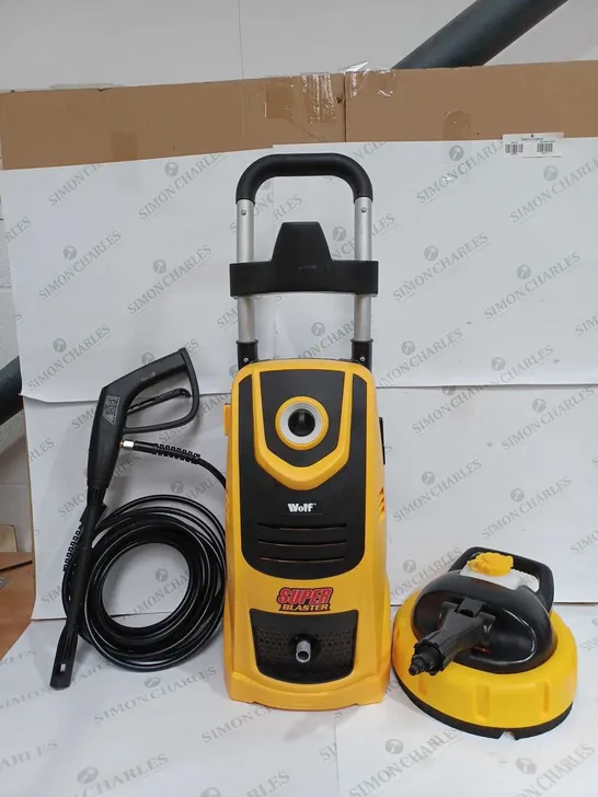 BOXED WOLF SUPER BLASTER PRESSURE WASHER YELLOW 