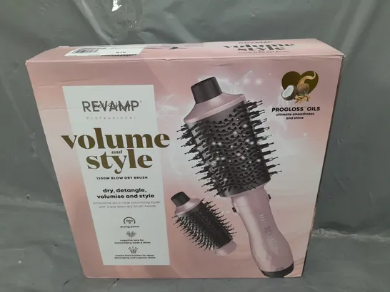 4 X BOXED REVAMP PROFESSIONAL VOLUME AND STYLE 1200W BLOW DRY BRUSH 