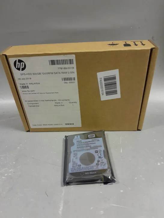 BOXED WESTERN DIGITAL 500GB 2.5 SATA HARD DISK DRIVE 