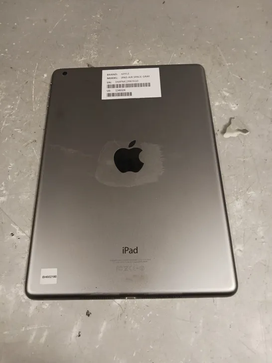 APPLE IPAD AIR SPACE GREY - MODEL A1474