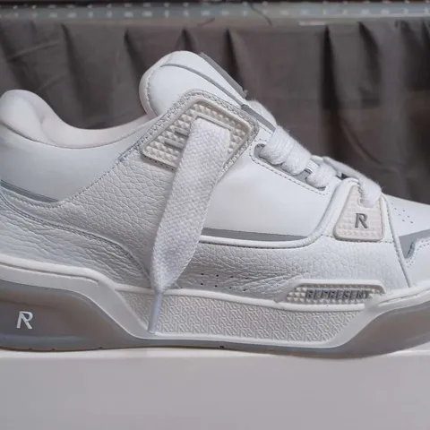 BOXED PAIR OF REPRESENT STUDIO TRAINERS IN WHITE - SIZE 9