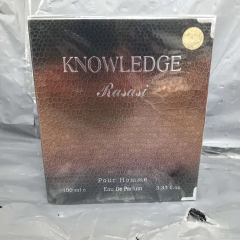 BOXED AND SEALED KNOWLEDGE RASASI POUR HOMME EAU DE PARFUM 100ML