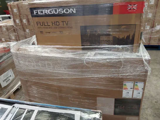 PALLET OF APPROXIMATELY 10 UNPROCESSED RAW RETURN TELEVISIONS TO INCLUDE;