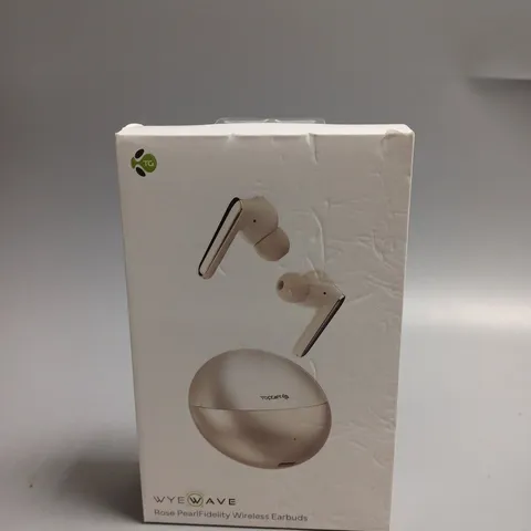 BOXED SEALED WYEWAVE ROSE PEARL FIDELITY WIRELESS EARBUDS 