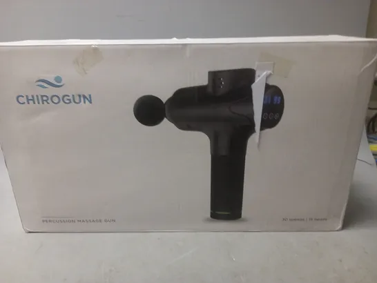 BOXED CHIROGUN PERCUSSION MASSAGE GUN 