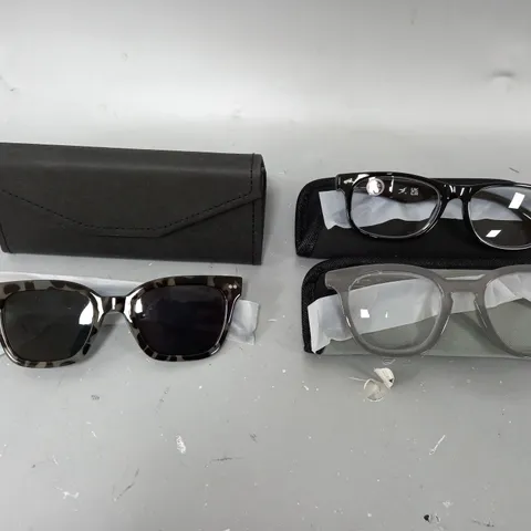 1 PAIR OF SUNGLASSES AND 2 PAIRS OF READING GLASSES GREY MIX 3.0