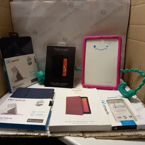 LOT OF ASSORTED ITEMS TO INCLUDE IPAD CASES, PHONE CASES