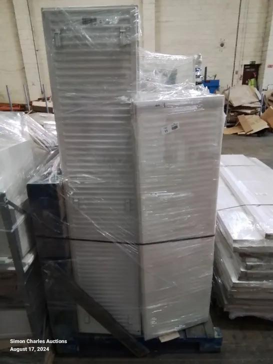 PALLET CONTAINING APPROXIMATELY 14 HOUSEHOLD CONVECTOR HEATED RADIATORS TYPE 22