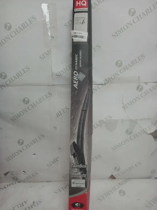 TWO FRONT FRAMELESS WIPER BLADES HQ AERO DYNAMIC - AD51-624 TWIN BOX