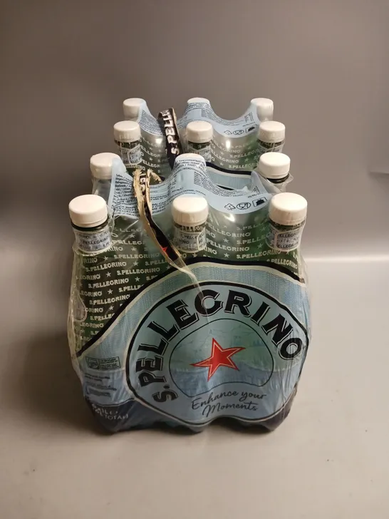 S.PELLEGRINO SPARKLING NATURAL MINERAL WATER 2 PACKS 6X1L