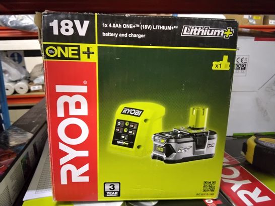 RYOBI ONEPLUS BATTERY AND CHARGER