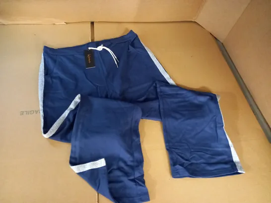 BRAND NEW KINTSUGI NAVY JOGGING BOTTOMS WITH SILVER SIDE SEAM AND POCKETS - 16