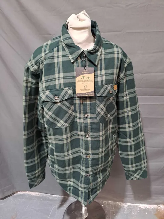 BLEUBIRD SEQUOIA SHERPA SHIRT IN WILLOW SIZE M