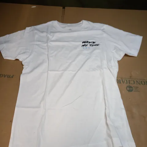 SYNDICATE ORIGINAL "NO TIME" T-SHIRT WHITE - SIZE S