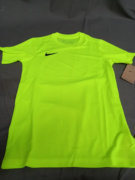 NIKE DRI FIT NEON GREEN T-SHIRT - MEDIUM