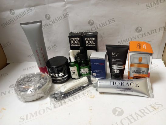 LOT OF APPROX 10 ASSORTED MENS CARE PRODUCTS TO INCLUDE BEARD OIL, MOISTURISER, SHAVING CREAM, ETC