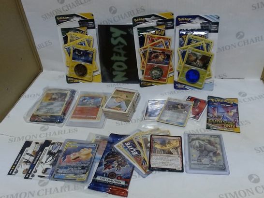 LOT OF A LARGE QUANTITY OF ASSORTED COLLECTIBLE CARDS, TO INCLUDE FOOTBALL, POKEMON & MAGIC THE GATHERING 