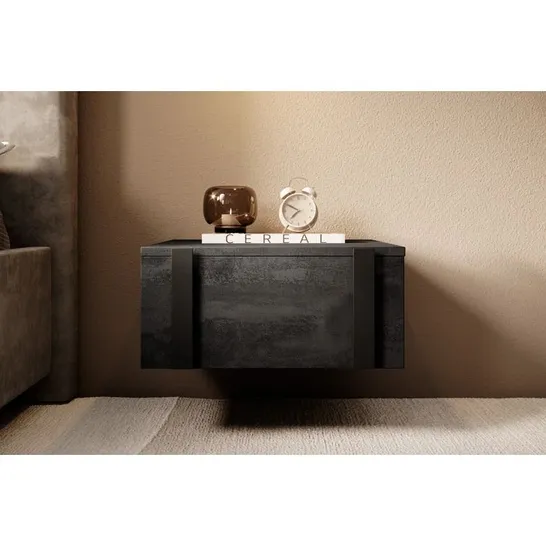 BOXED AMAIRAH MANUFACTURED WOOD BEDSIDE TABLE 