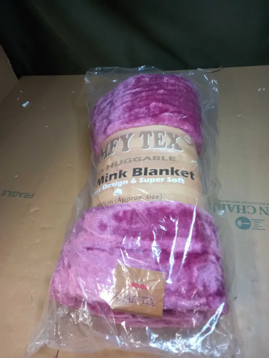 COMFY TEX FAUX MINX BLANKET 