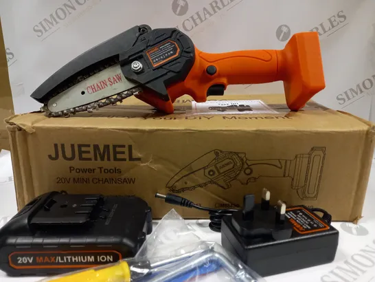 BOXED JUEMEL 20V MINI CHAINSAW POWER TOOL 