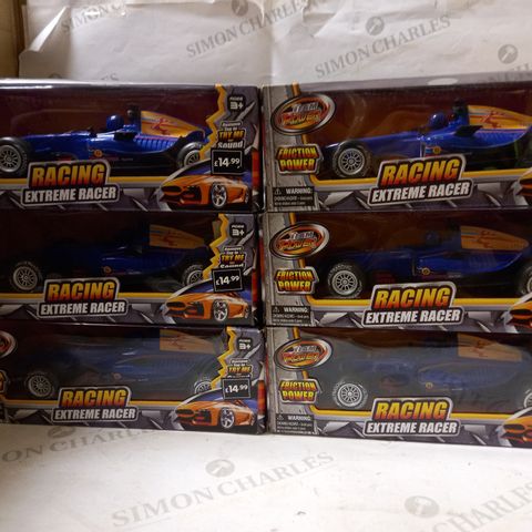 LOT OF 6 RACING EXTREME RACERS