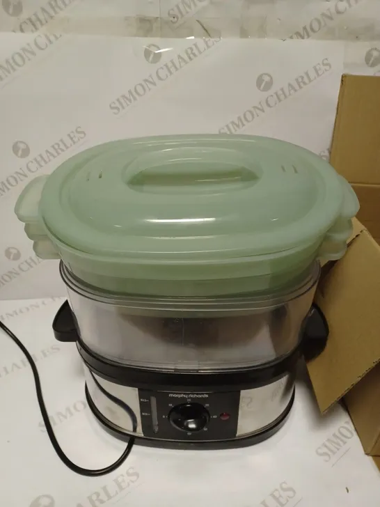 MORPHY RICHARDS STAINLESS STEEL FOOD STEAMER