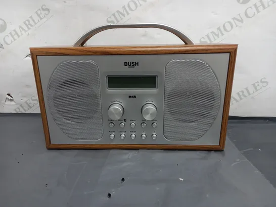 BUSH BLUETOOTH DAB FM WOODEN RADIO