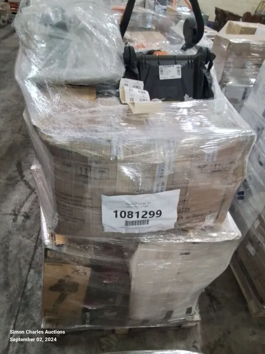 PALLET OF APPROXIMATELY 12 UNPROCESSED RAW RETURN HOUSEHOLD AND ELECTRICAL GOODS TO INCLUDE;