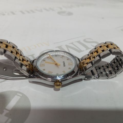 LORUS WRISTWATCH IN SILVER AND GOLD EFFECT