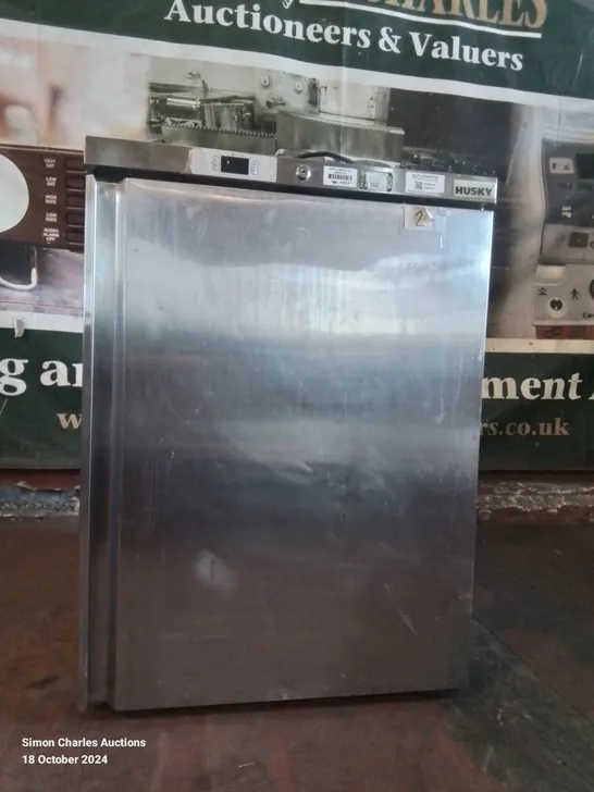 STAINLESS STEEL COMMERCIAL HUSKY UNDERCOUNTER 145LITRE FRIDGE, MODEL HUS-SS1-HY,