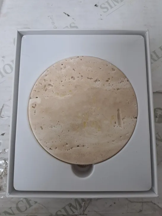 BOXED EINOVA TRAVERTINE WIRELESS CHARGING STONE 