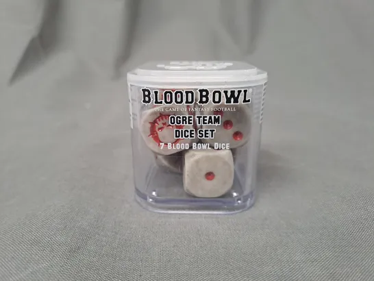 BLOOD BOWL OGRE TEAM DICE SET - 7 BLOOD BOWL DICE