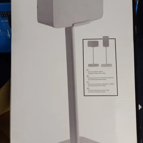 FLEXSON FLOOR STAND FOR SONOS 5 PLAY:5 IN WHITE