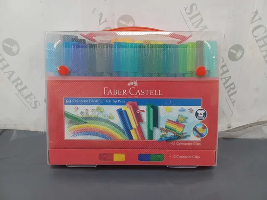 FABER-CASTELL PACK OF APPROXIMATELY 60 FELT TIP PENS