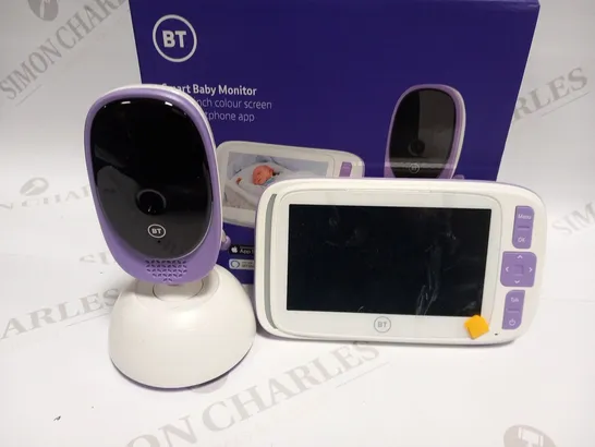 BOXED BT SMART BABY MONITOR WITH 5 INCH COLOUR SCREEN AND SMARTPHONE APP