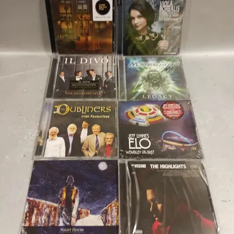 APPROXIMATELY 15 ASSORTED AUDIO TAPES/CD ALBUMS TO INCLUDE CELINE DION, THE WEEKND, IL DIVO ETC 