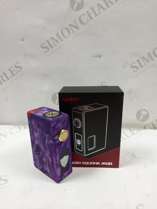 LEON SQUONK MOD BY VPDAM  WITH A REPLACEMENT SQUONK BOTTLE AND 18650 BATTERY SLEEVE ADAPTOR AND 1 USER MANUAL 