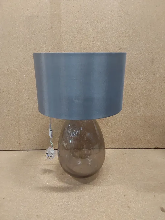 DESIGNER RAIN EFFECT GLASS BASE TABLE LAMP